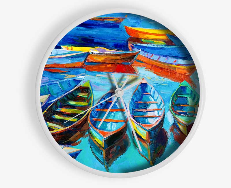 Sailboat Waters Clock - Wallart-Direct UK