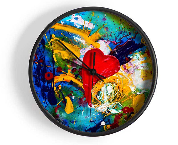 Melting Heart Clock - Wallart-Direct UK