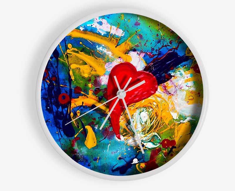 Melting Heart Clock - Wallart-Direct UK