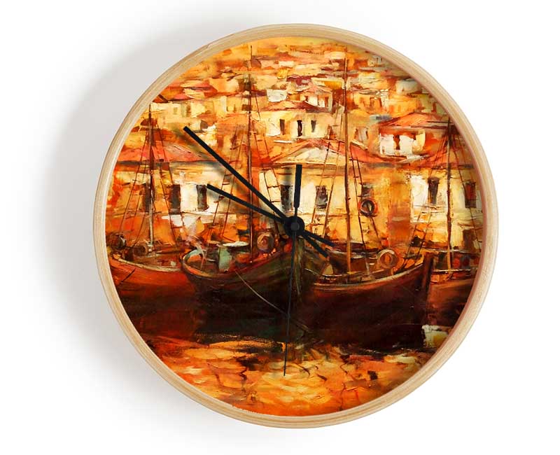 Venice Gondola 3 Clock - Wallart-Direct UK