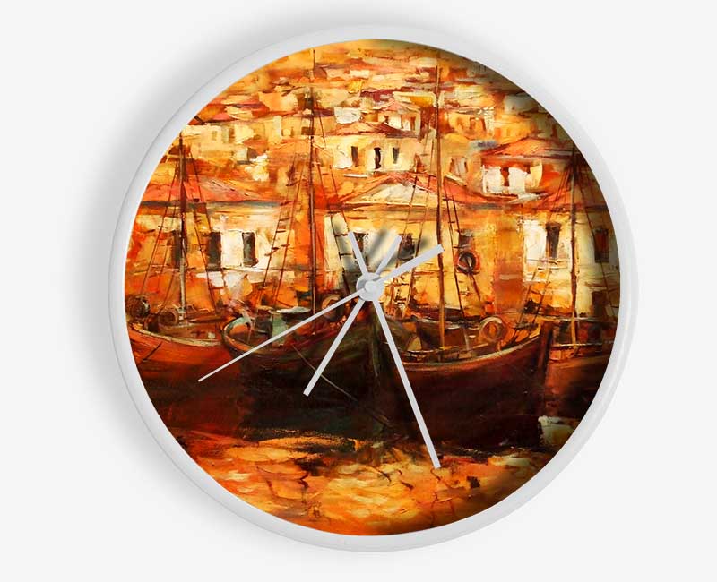 Venice Gondola 3 Clock - Wallart-Direct UK