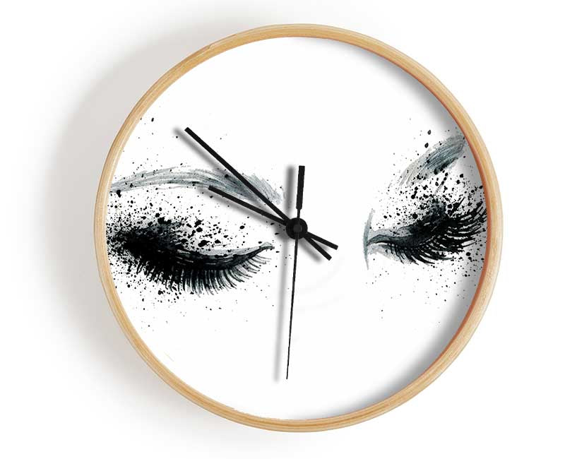 Eyes That Flutter Clock - Wallart-Direct UK