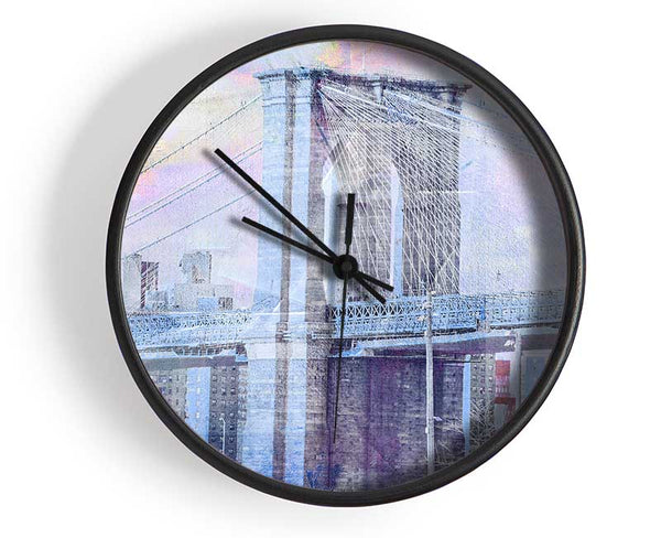 Brooklyn Bridge New York Clock - Wallart-Direct UK