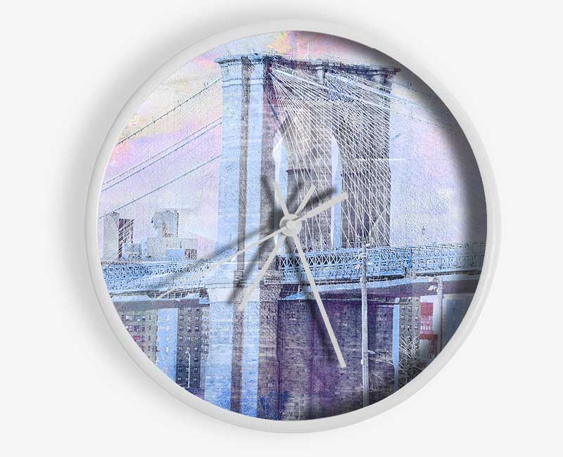 Brooklyn Bridge New York Clock - Wallart-Direct UK