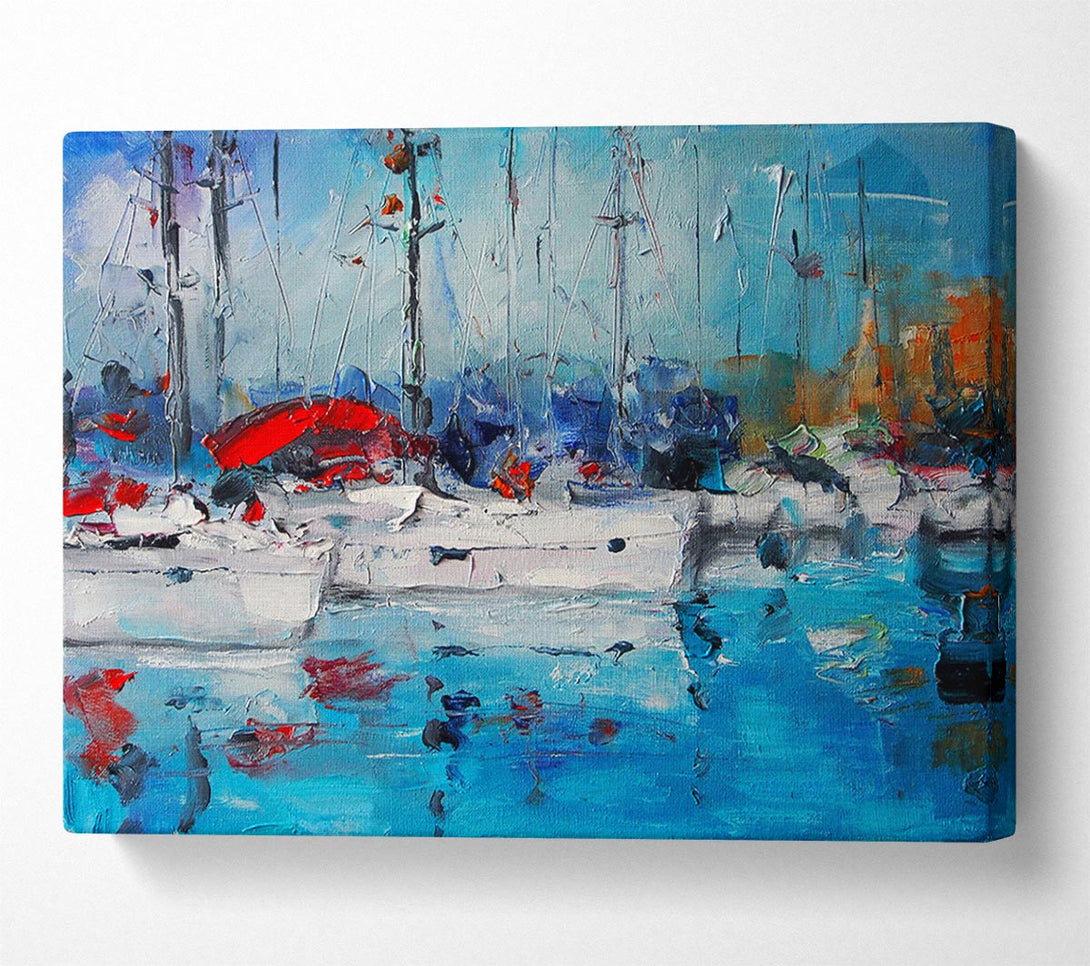 Picture of In The Harbour Canvas Print Wall Art