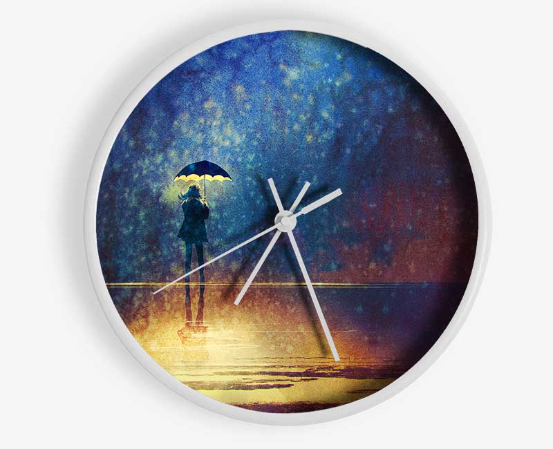 Golden Rain Sparkle Clock - Wallart-Direct UK