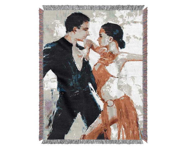 Salsa Dancers Woven Blanket