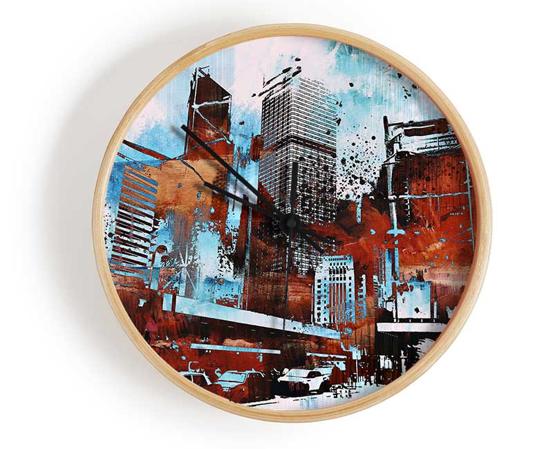 Chocolate City Blues 1 Clock - Wallart-Direct UK