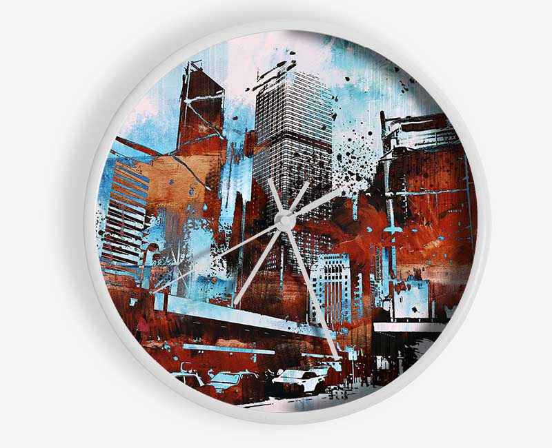 Chocolate City Blues 1 Clock - Wallart-Direct UK