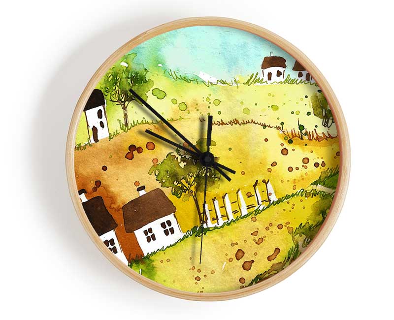 Countryside Living Clock - Wallart-Direct UK