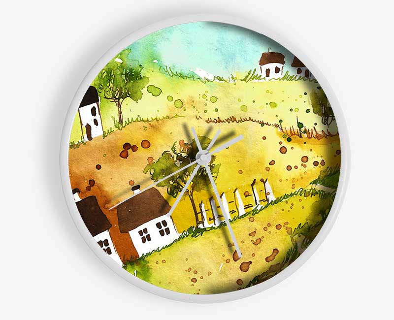 Countryside Living Clock - Wallart-Direct UK