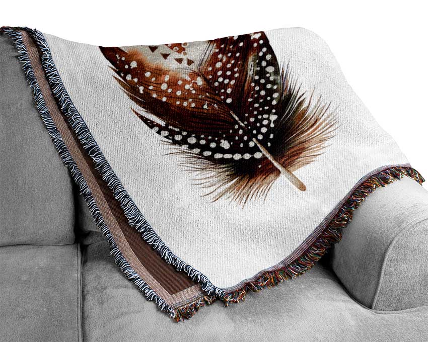 Indian Feathers Woven Blanket