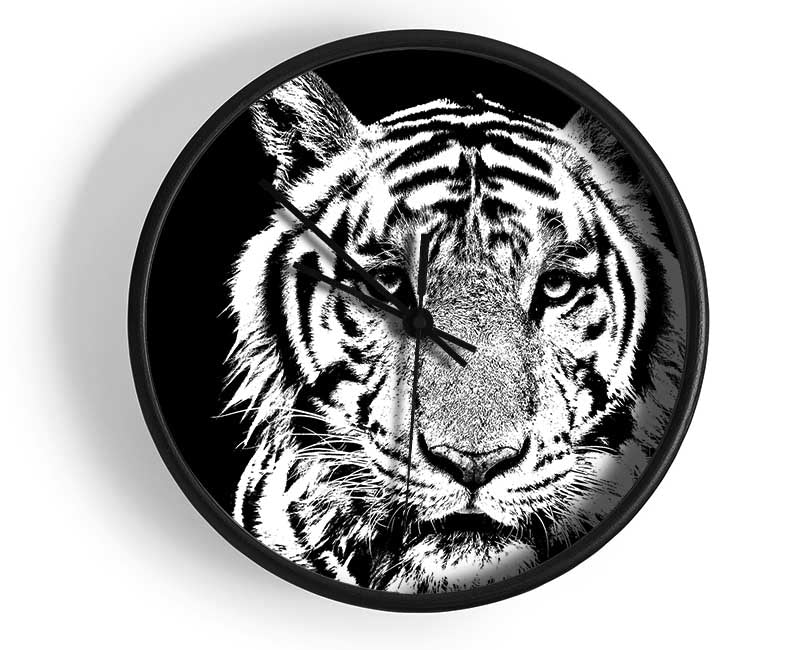 Stunning Tiger Face Clock - Wallart-Direct UK