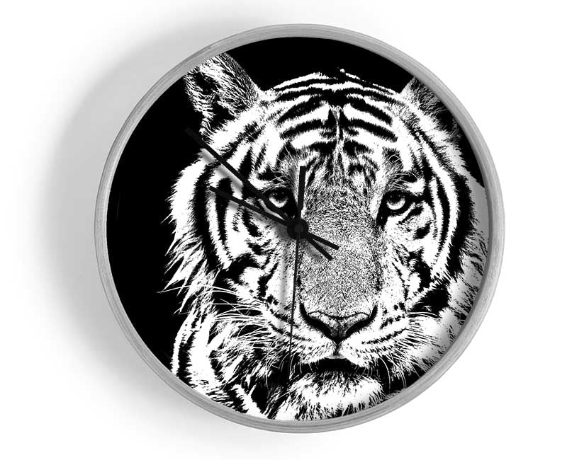 Stunning Tiger Face Clock - Wallart-Direct UK