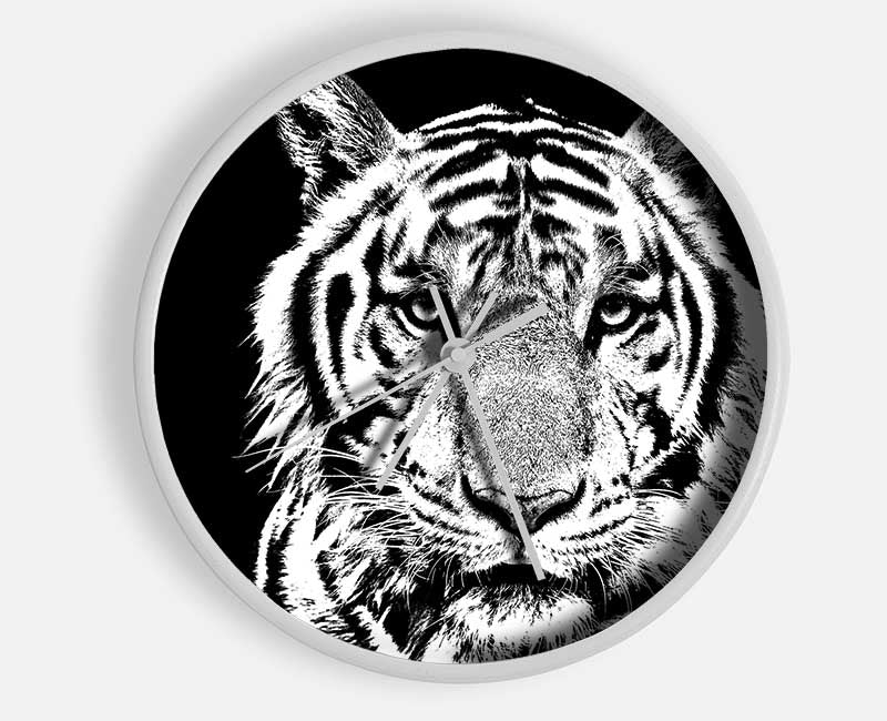 Stunning Tiger Face Clock - Wallart-Direct UK