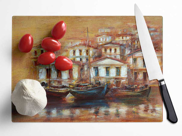 Venice Gondola 2 Glass Chopping Board