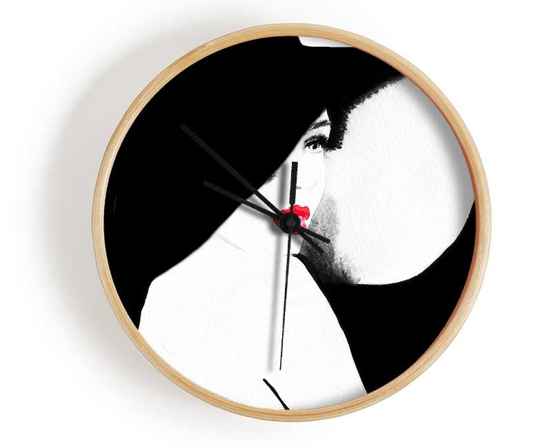 Mysterious Girl Clock - Wallart-Direct UK