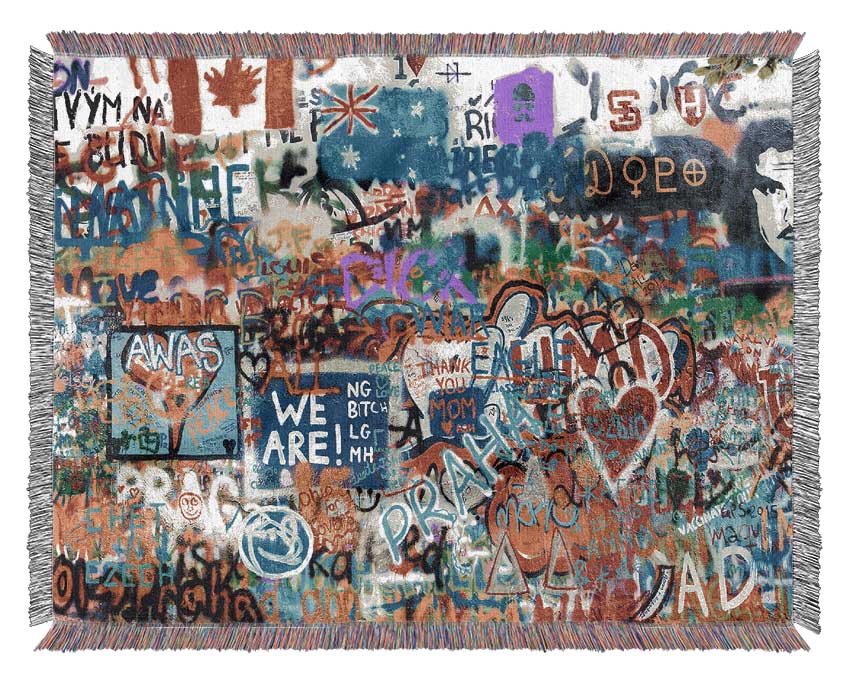 Graffiti Overload Woven Blanket