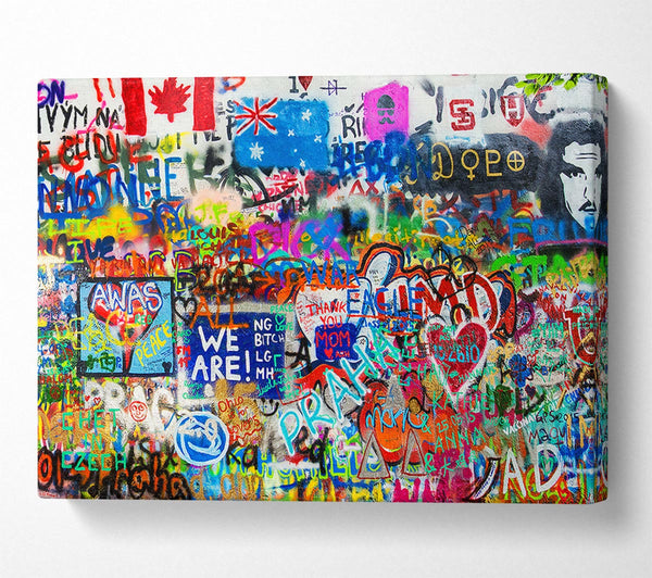 Picture of Graffiti Overload Canvas Print Wall Art