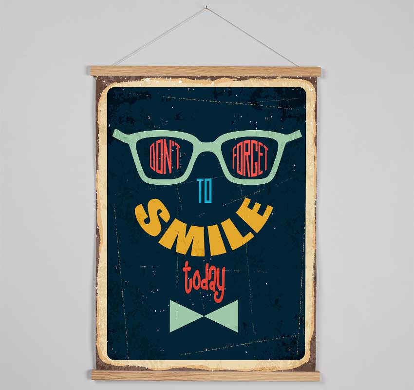 Don't Forget To Smile Hanging Poster - Wallart-Direct UK