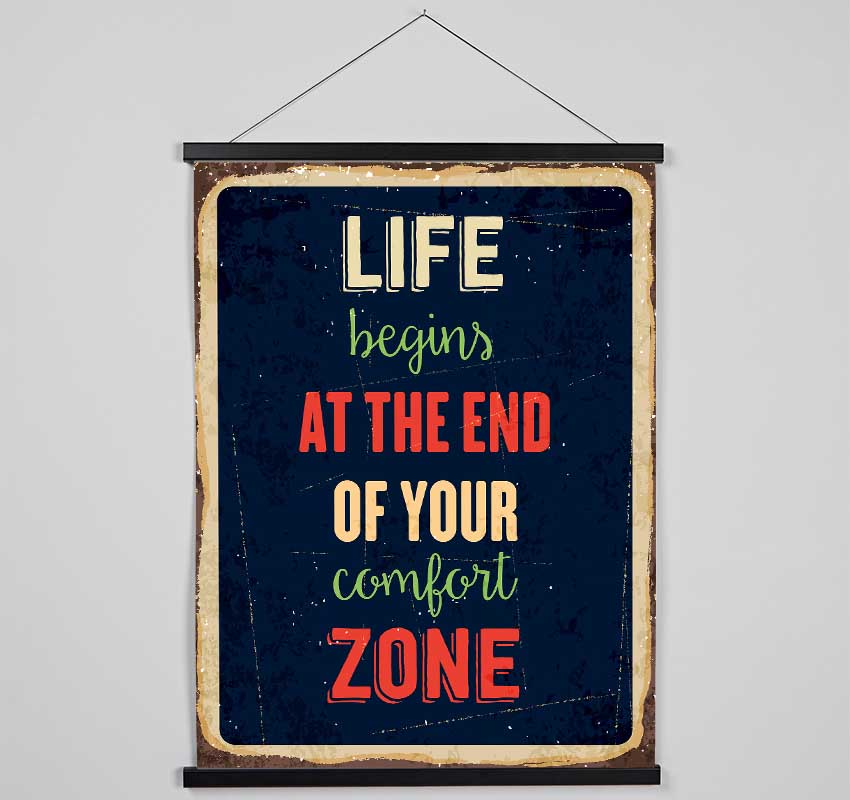 Life Begins At The End Hanging Poster - Wallart-Direct UK