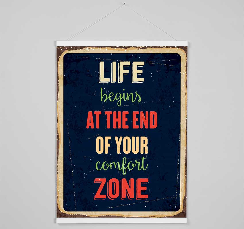 Life Begins At The End Hanging Poster - Wallart-Direct UK