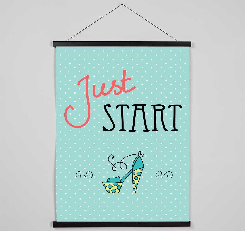 Just Start Hanging Poster - Wallart-Direct UK