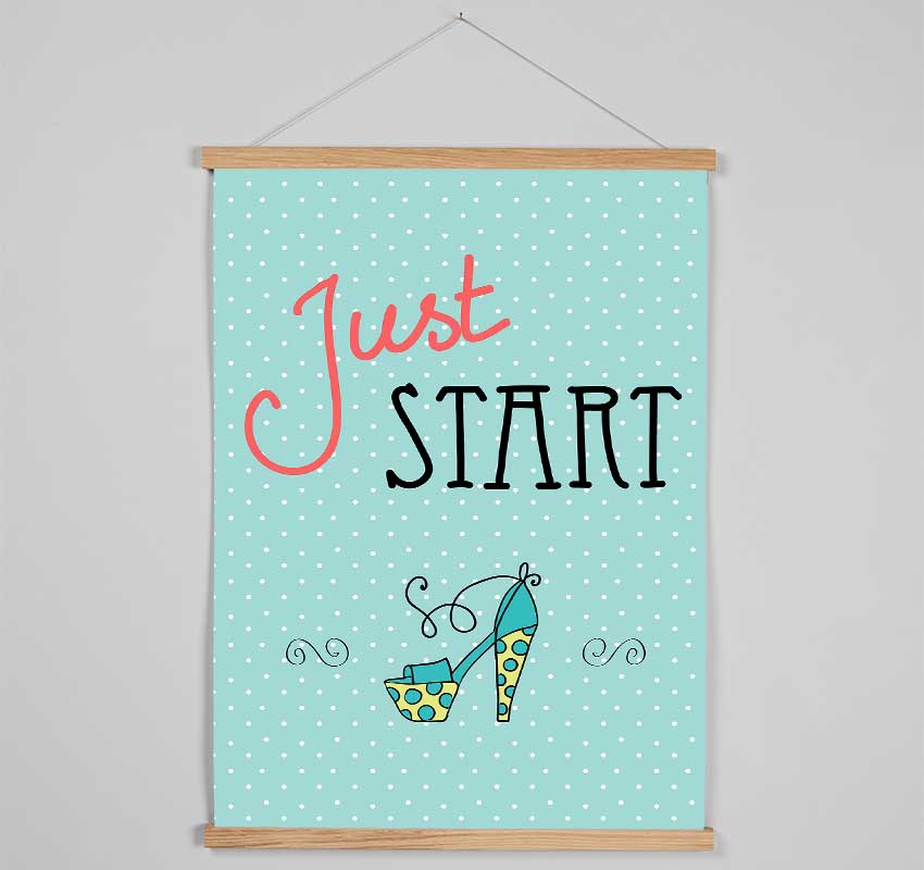 Just Start Hanging Poster - Wallart-Direct UK