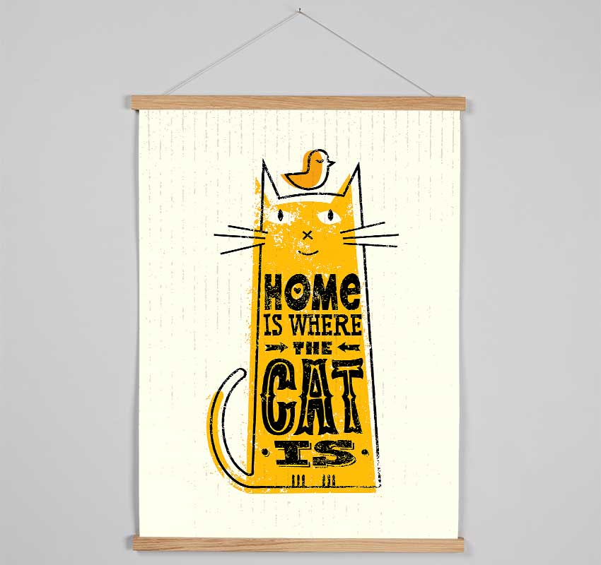 Home Is Where The Cat Is 2 Hanging Poster - Wallart-Direct UK