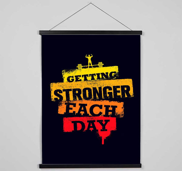 Getting Stronger Each Day Hanging Poster - Wallart-Direct UK