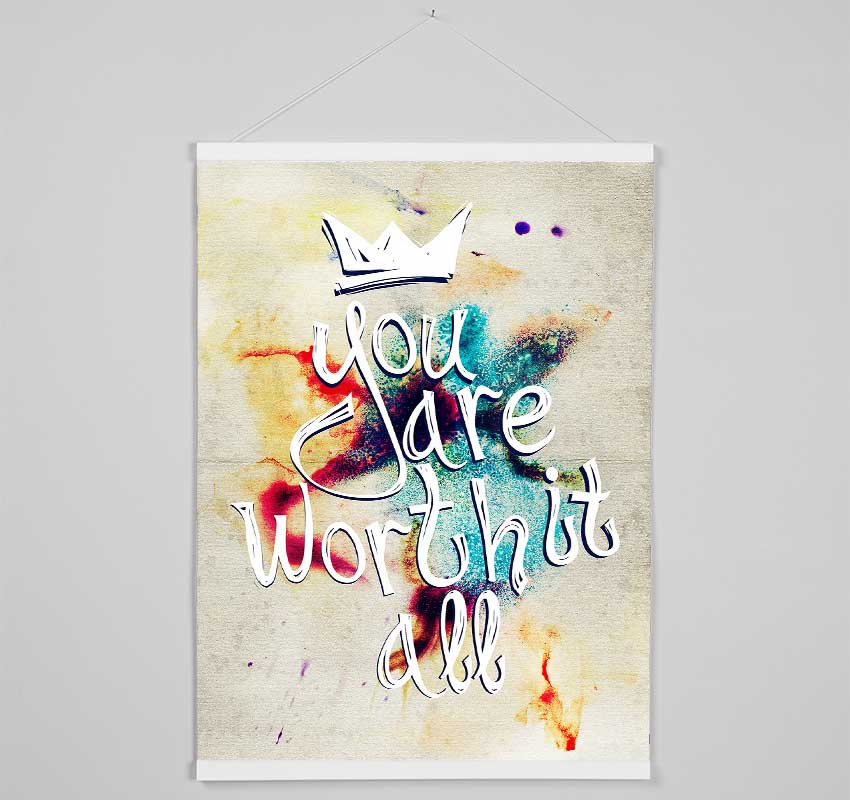 You Are Worth It Hanging Poster - Wallart-Direct UK