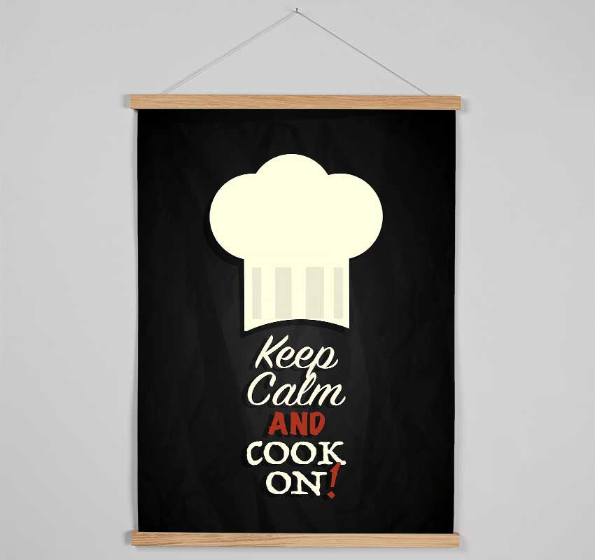 Keep Calm And Cook On Hanging Poster - Wallart-Direct UK