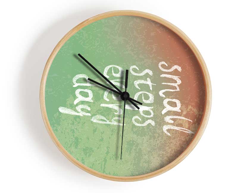 Small Steps Every Day Clock - Wallart-Direct UK