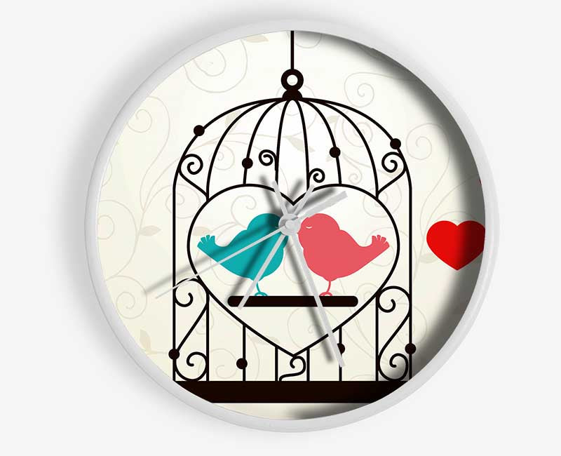 Love Birds Clock - Wallart-Direct UK