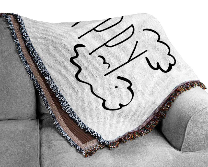 Do More Of What Makes You Happy 1 Woven Blanket