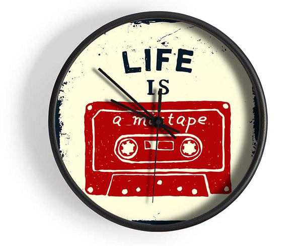 Life Is A Mix Tape Clock - Wallart-Direct UK