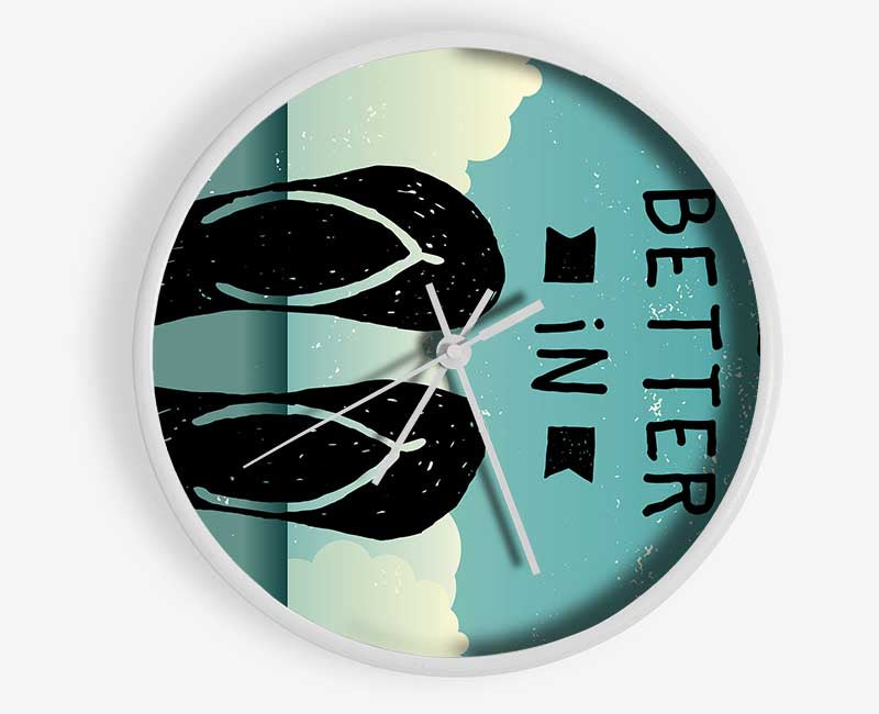 Life Is Better In Clock - Wallart-Direct UK