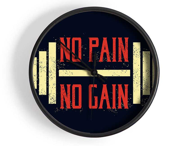 No Pain No Gain 2 Clock - Wallart-Direct UK