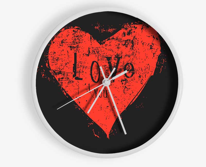 Love You 2 Clock - Wallart-Direct UK