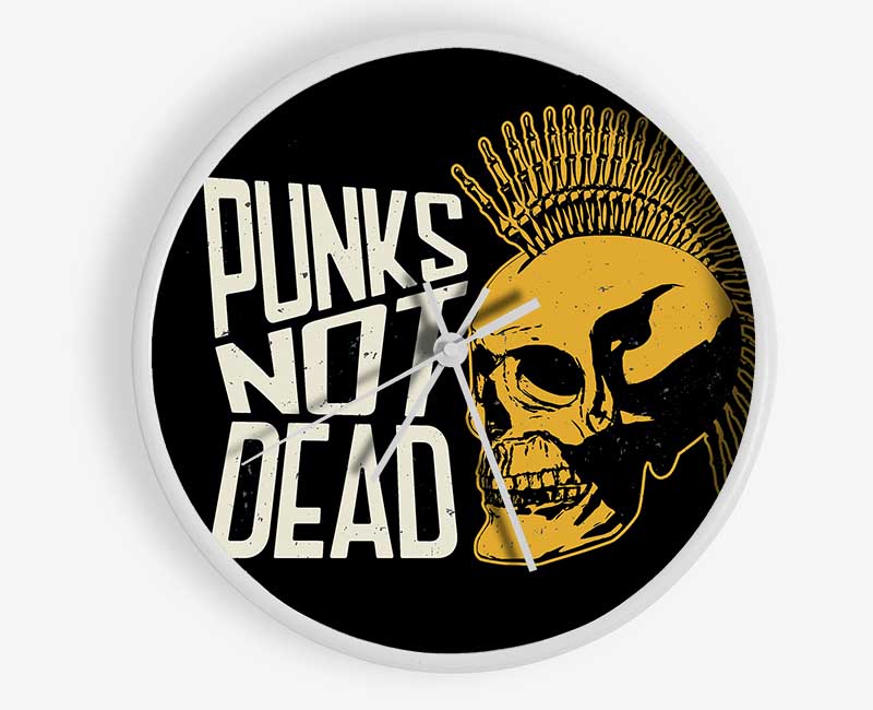 Punks Not Dead 1 Clock - Wallart-Direct UK