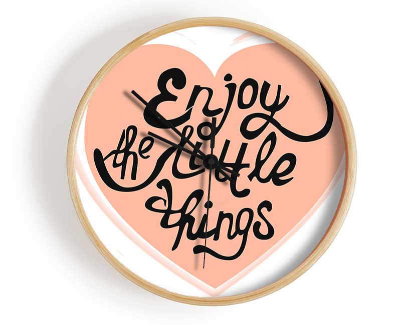 Enjoy The Little Things 2 Clock - Wallart-Direct UK