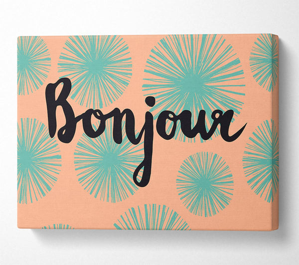 Picture of Bonjour 1 Canvas Print Wall Art