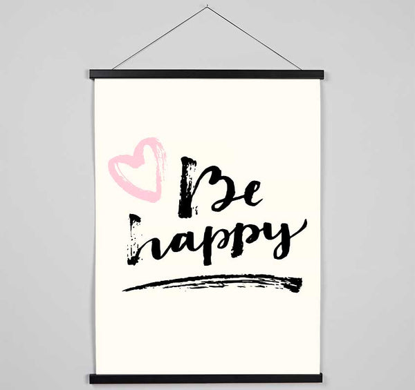 Be Happy 1 Hanging Poster - Wallart-Direct UK