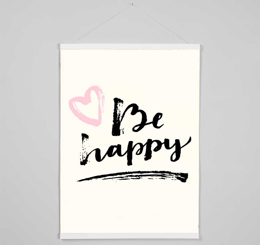 Be Happy 1 Hanging Poster - Wallart-Direct UK