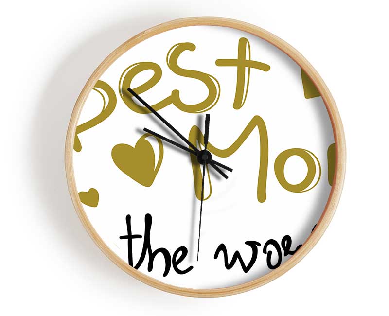 Best Mom In The World Clock - Wallart-Direct UK