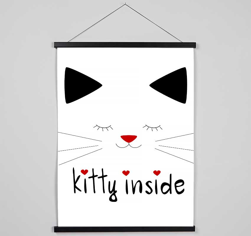 Kitty Inside Hanging Poster - Wallart-Direct UK