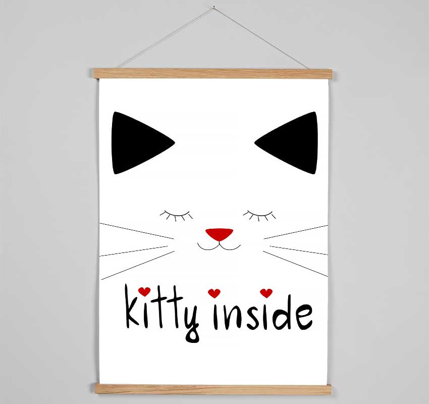 Kitty Inside Hanging Poster - Wallart-Direct UK