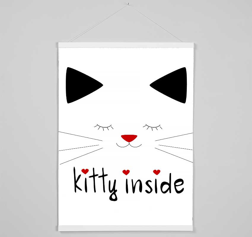 Kitty Inside Hanging Poster - Wallart-Direct UK