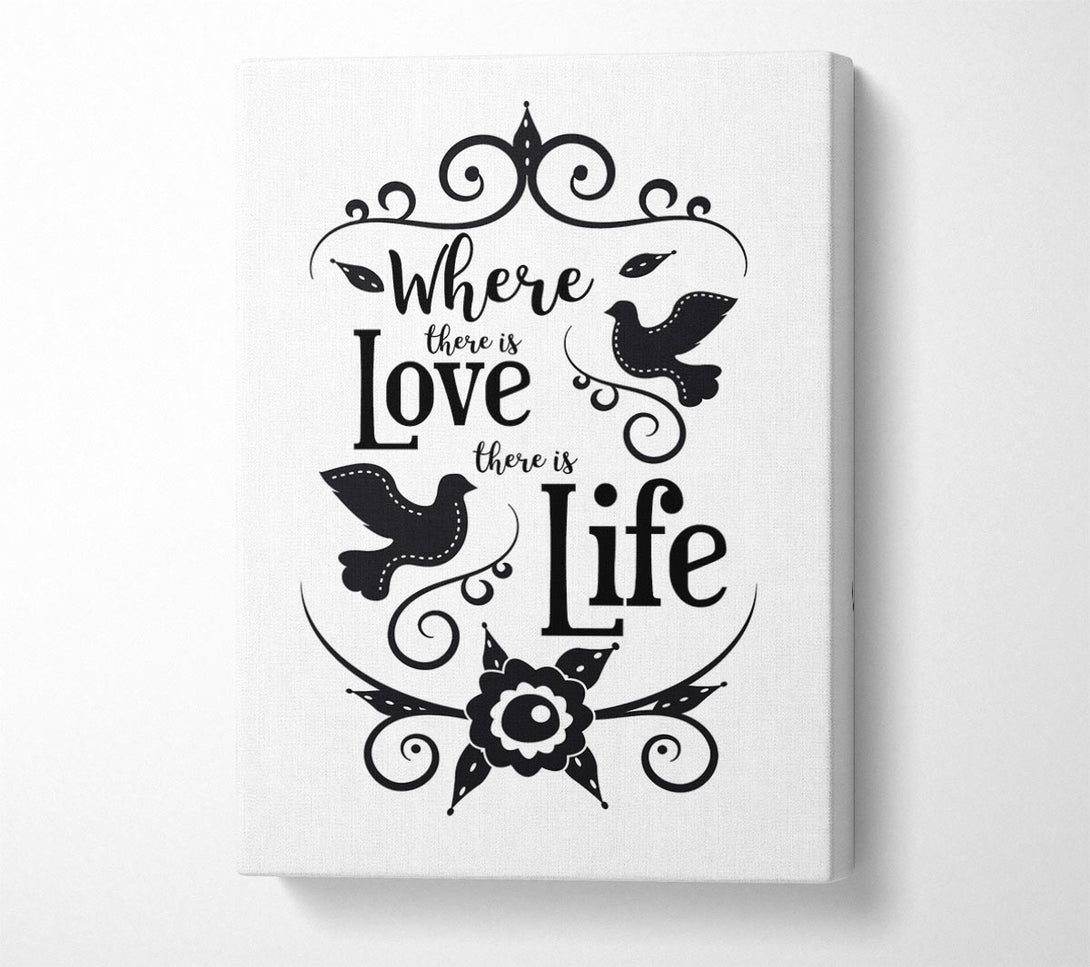 Picture of Where There Is Love Canvas Print Wall Art