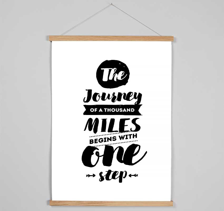 The Journey Of A Thousand Miles Hanging Poster - Wallart-Direct UK